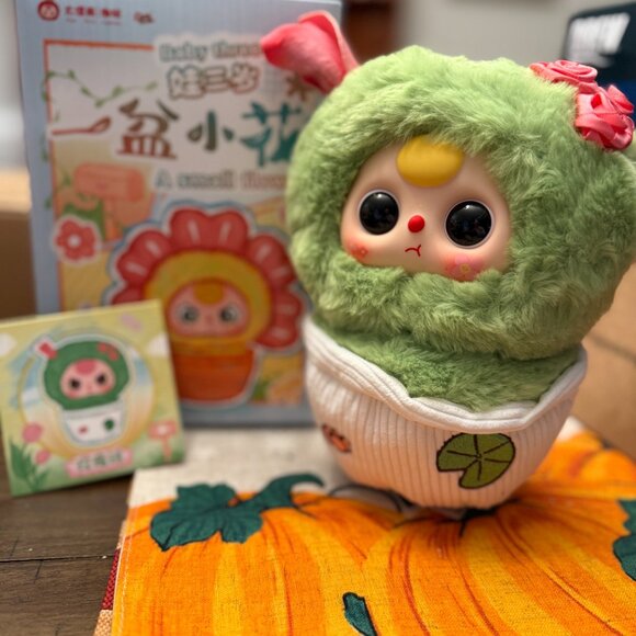 LOT OF 3 BABY THREE SMALL FLOWER POTS NEW - Picture 2 of 4